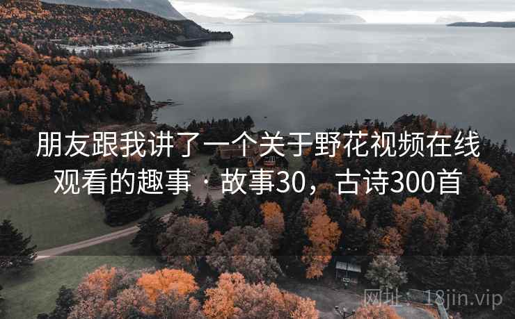 朋友跟我讲了一个关于野花视频在线观看的趣事 · 故事30，古诗300首